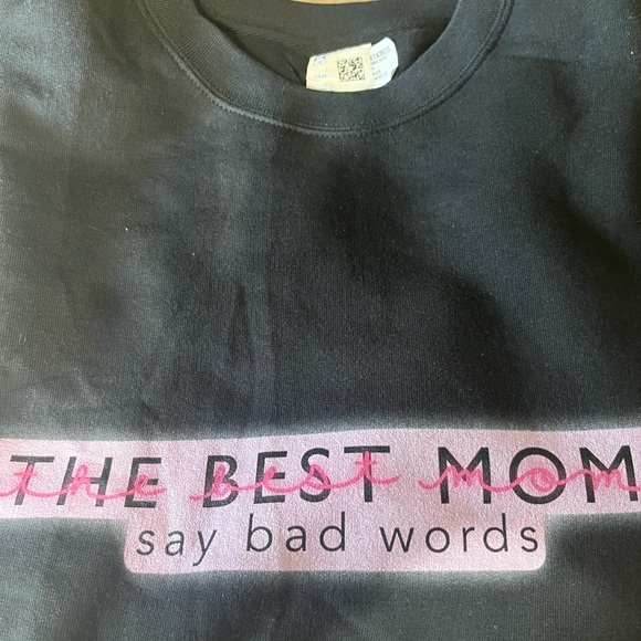 WOMEN’S XL SWEATSHIRT CREWNECK BLACK WOMENS SWEATSHIRT NWT #356 - Picture 3 of 3